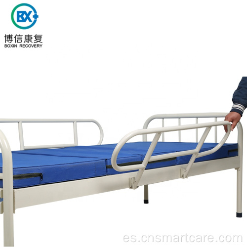 Cama plegable de hospital con recubrimiento de polvo epoxídico completo